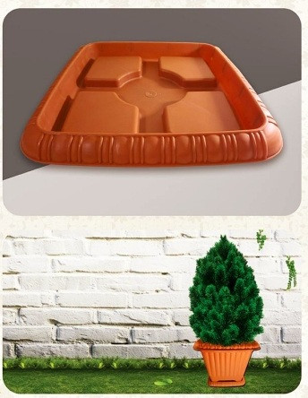 گلدان پلاستیکی شیک و مدرن برای تراس و باغچه