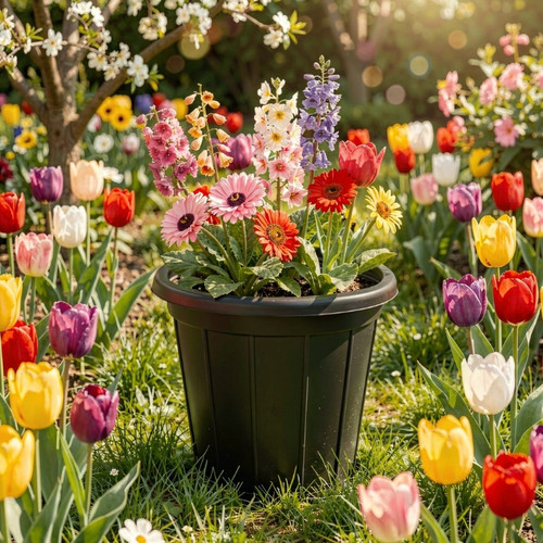 گلدان پلاستیکی ارزان